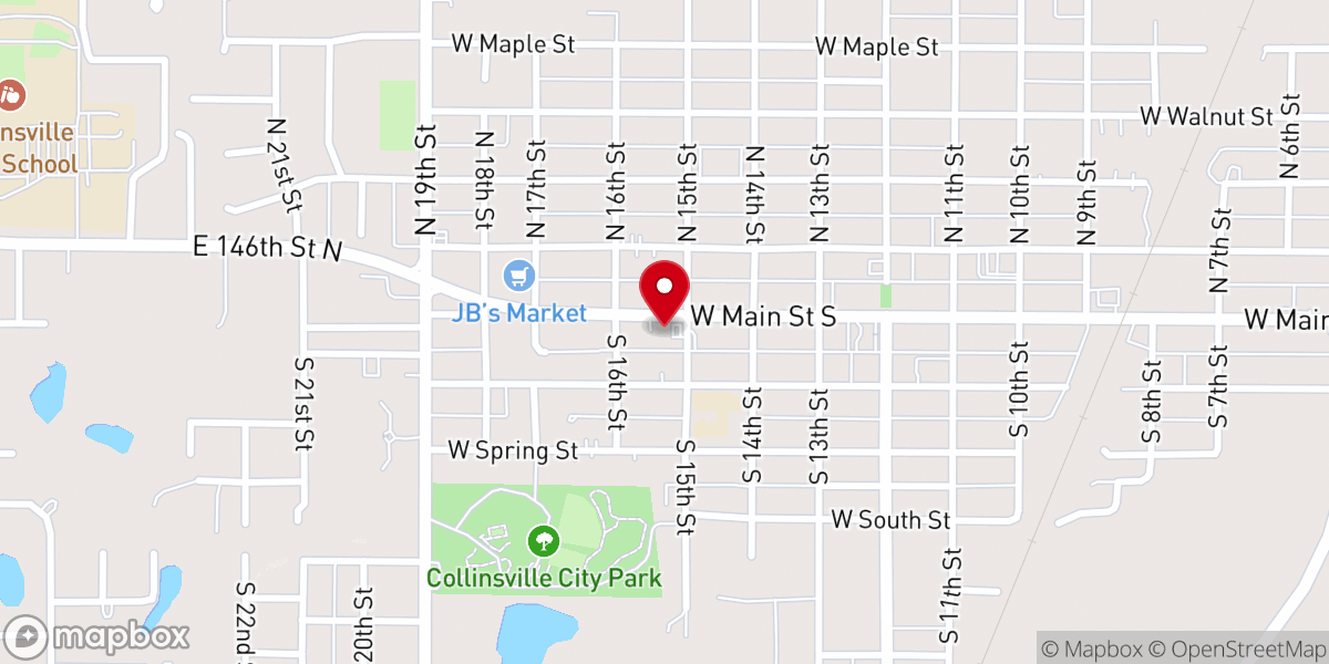 Map showing location of Reynolds Memorial Chapel