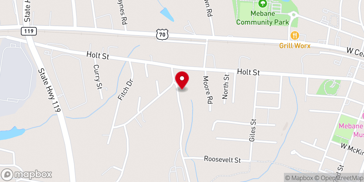 Map showing location of Mt Calvary Living Word Church