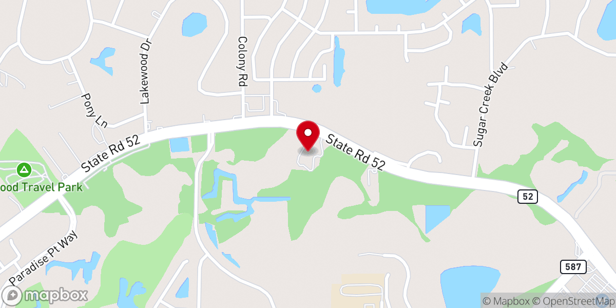 Map showing location of Faith Methodist Food Pantry