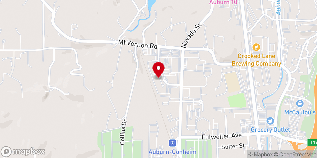 Map showing location of Upper Room Community Church