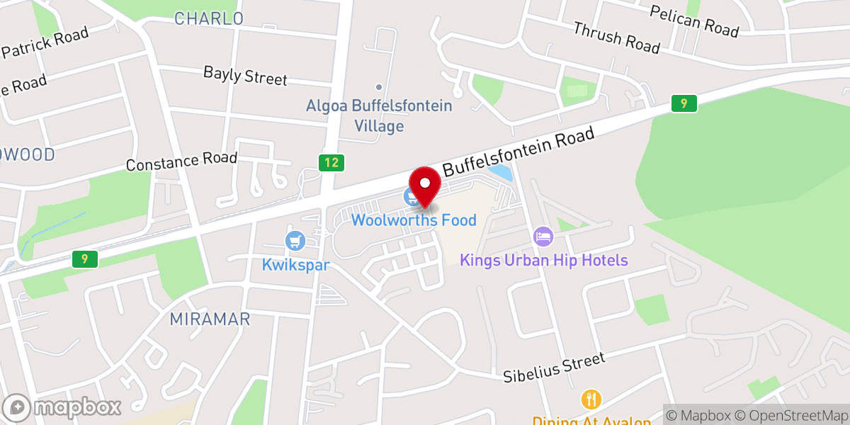 Map showing location of CRC Church Port Elizabeth