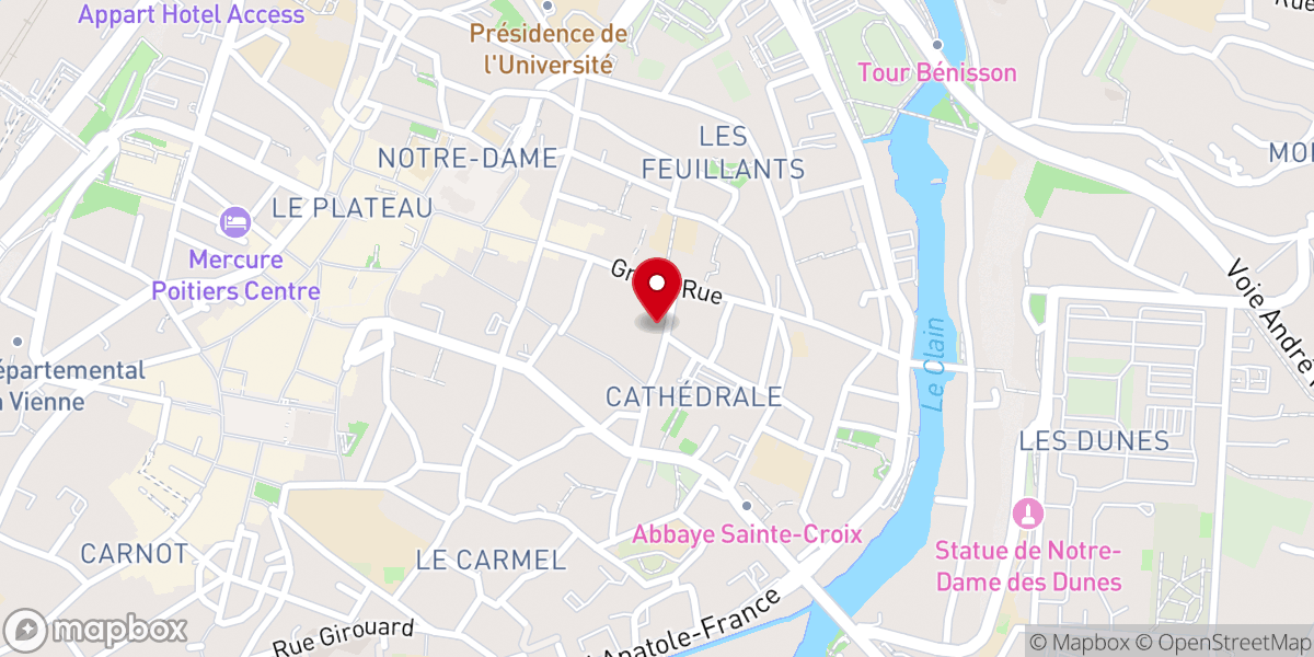 Map showing location of Église Orthodoxe St Savin et St Cyprien