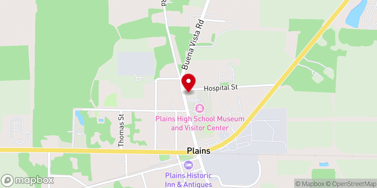 Map showing location of Saint Andrews Lutheran Church