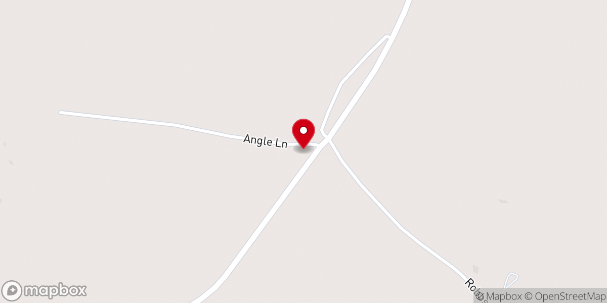 Map showing location of County Line Baptist Church