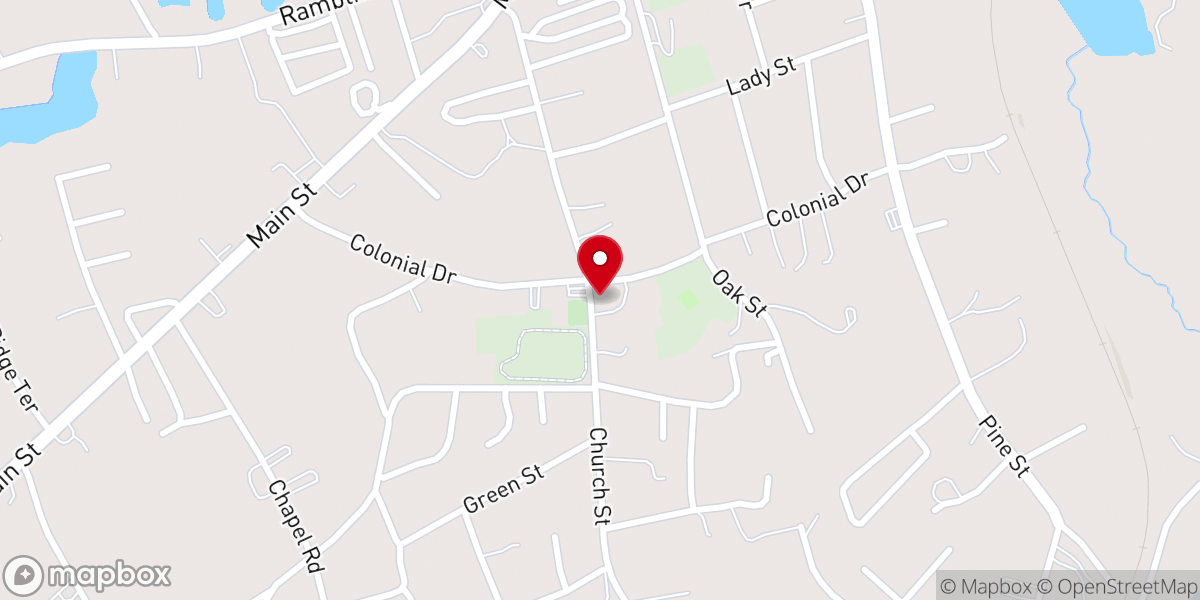 Map showing location of Ebenezer Pentecostal Holiness Church