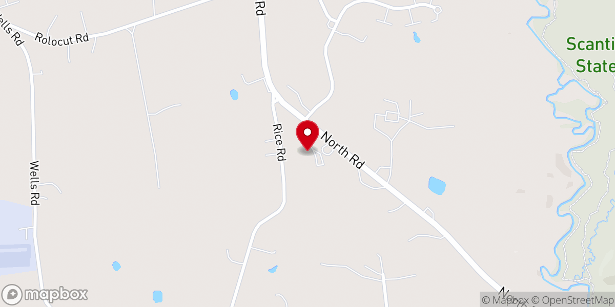Map showing location of Bethany Baptist Church