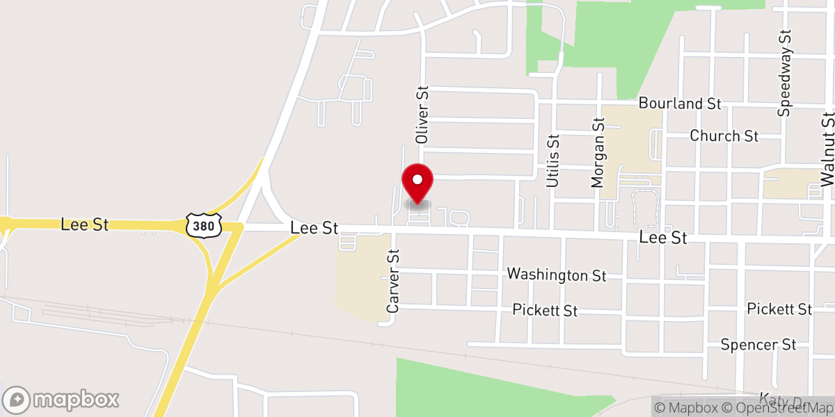 Map showing location of Salvation Army Greenville-Hunt County Service Center