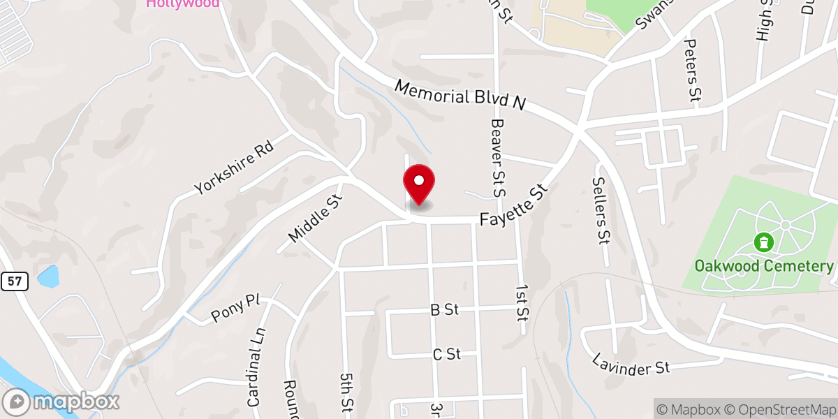 Map showing location of Divine Faith Holiness Church