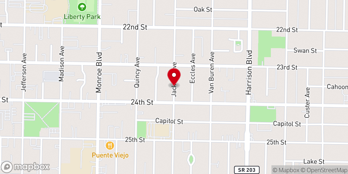 Map showing location of New Hope Foursquare Church