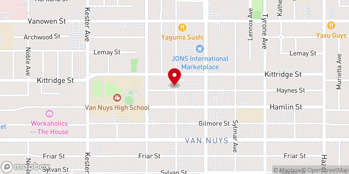 Map showing location of Church of the Valley