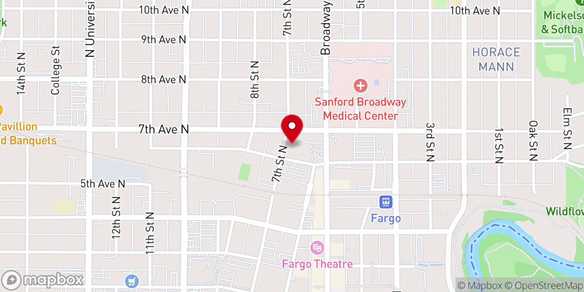 Map showing location of Our Lady of Guadalupe Adoration Chapel