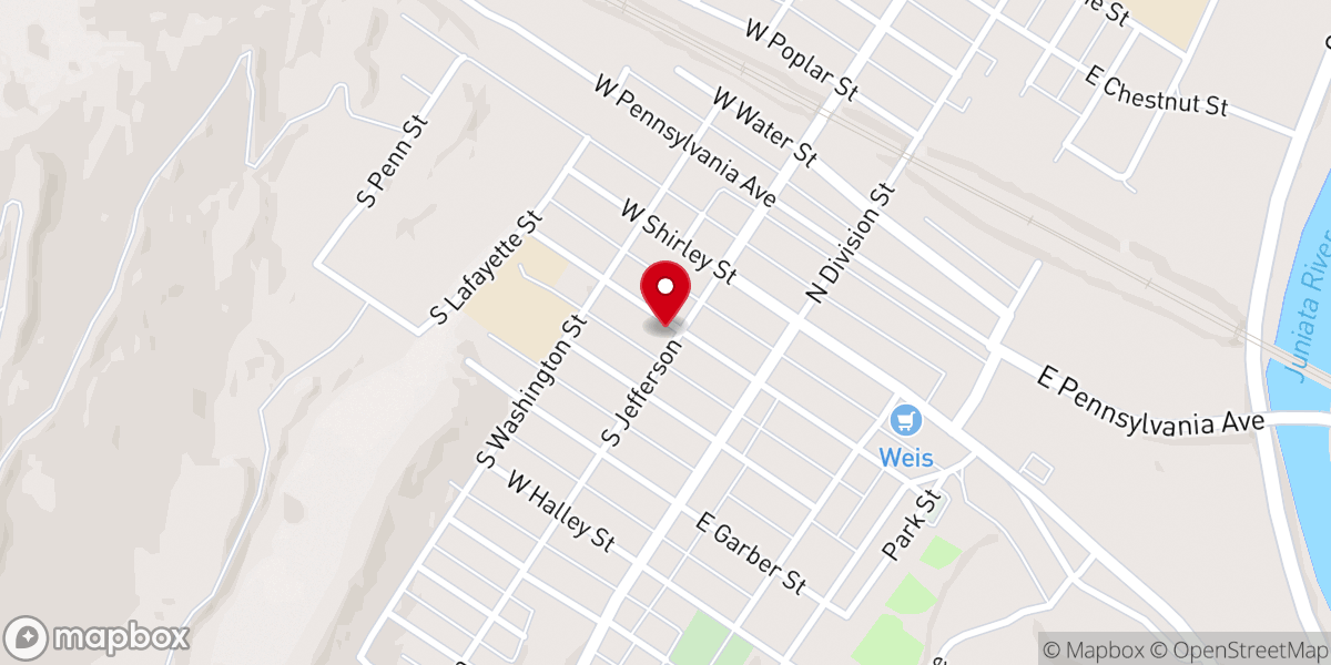 Map showing location of St Luke Lutheran Church