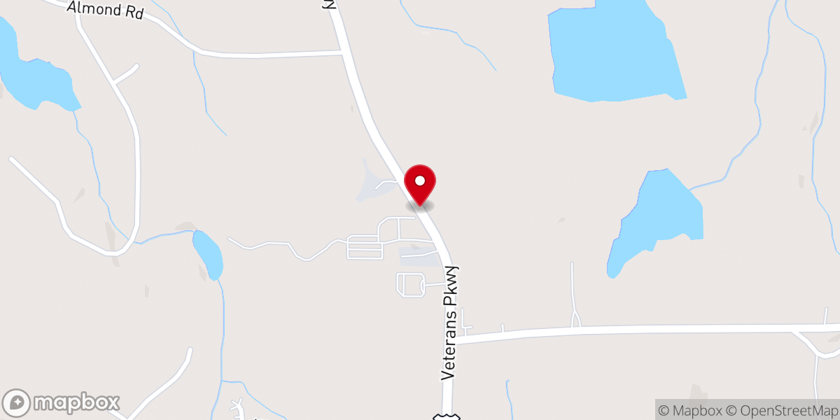 Map showing location of New Birth Outreach Church