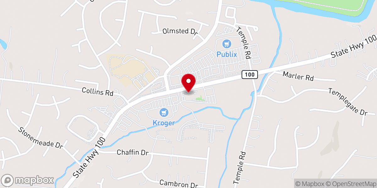 Map showing location of The Church at Harpeth Heights