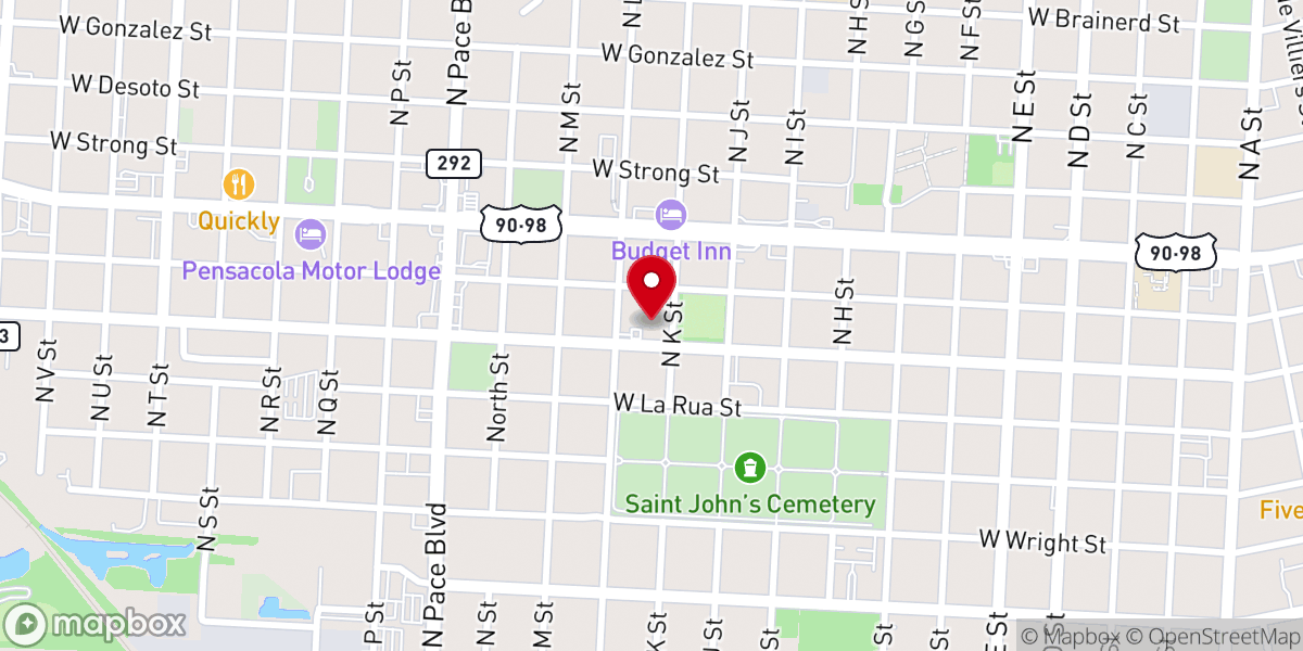 Map showing location of First Corinthian Baptist Church