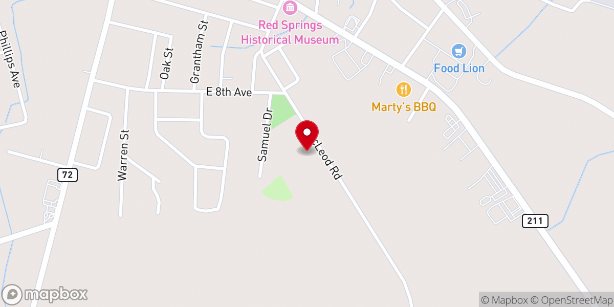 Map showing location of St Joseph's Holiness Church