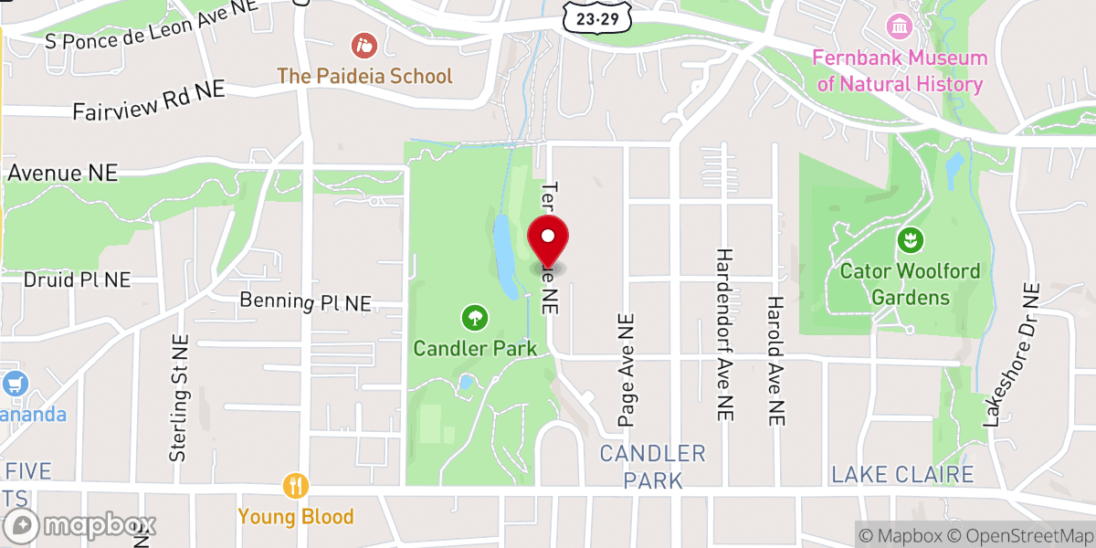 Map showing location of Zenspace