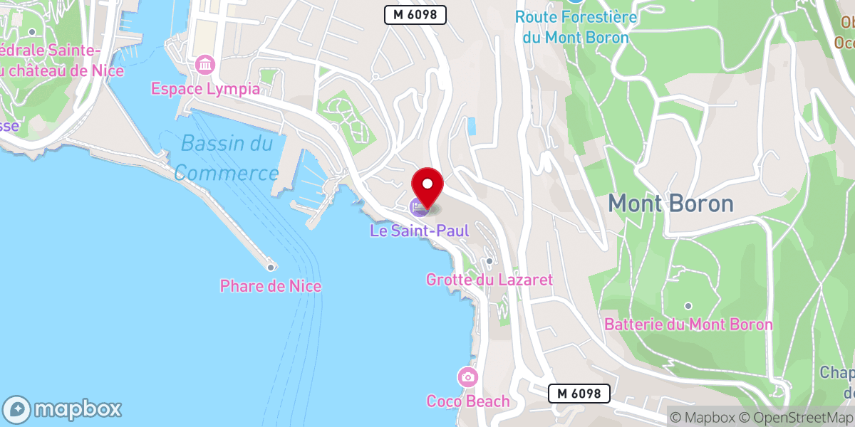 Map showing location of Chapelle du Petit Séminaire de Nice