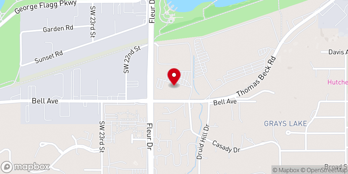 Map showing location of The Baxter Economic Development Corporation