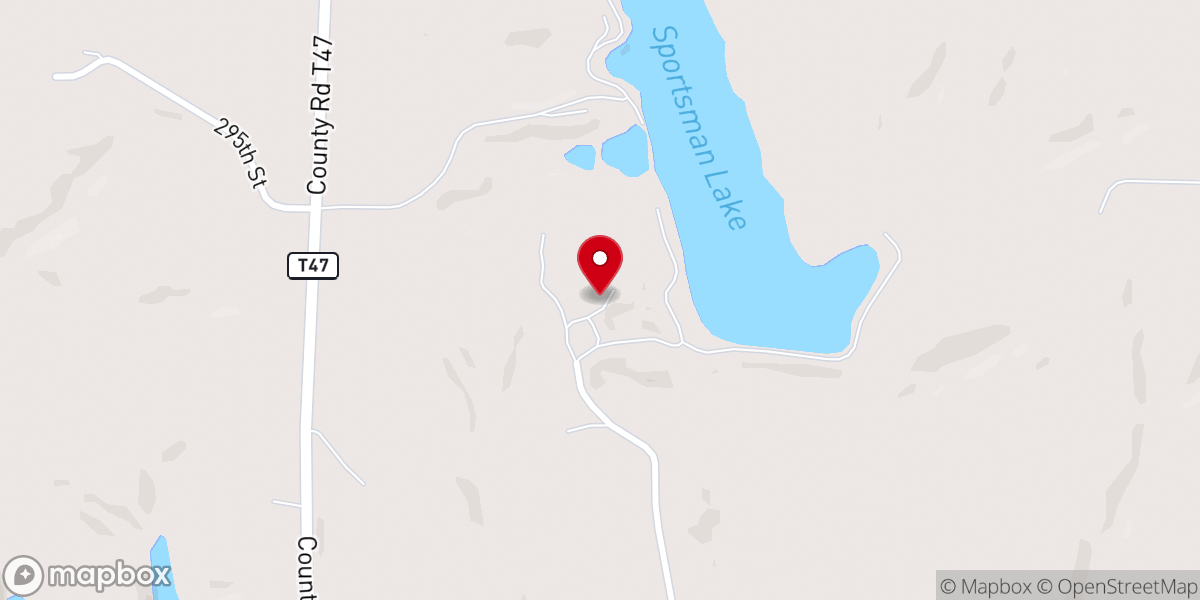 Map showing location of Pilgrim Heights Camp & Retreat Center