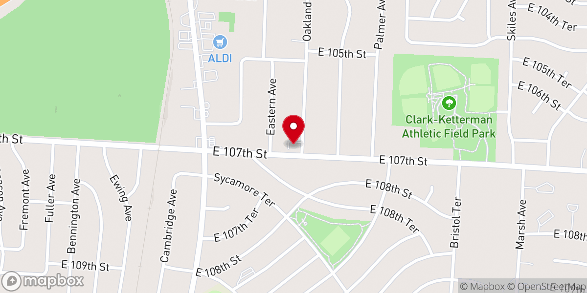 Map showing location of Greater Works Christian Methodist Episcopal Church