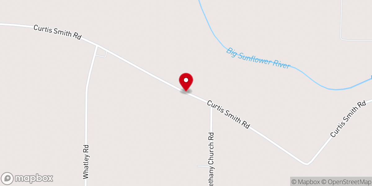 Map showing location of Pleasant Green Church