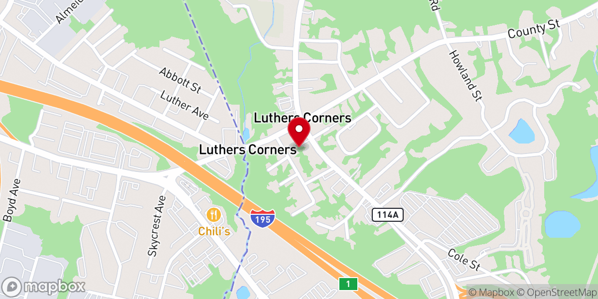 Map showing location of U-Turn Church