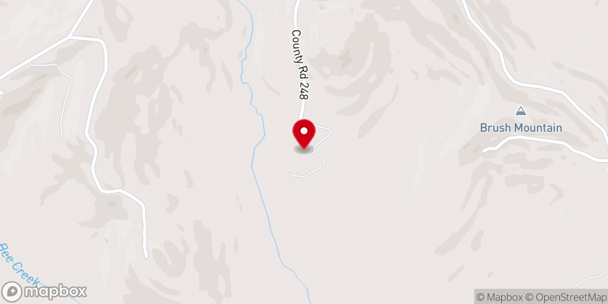 Map showing location of Little Portion Hermitage and Monastery