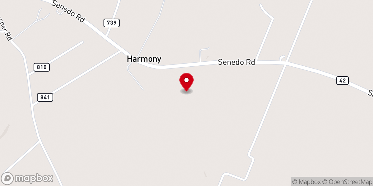 Map showing location of Columbia Furnace Covenant Brethren Church