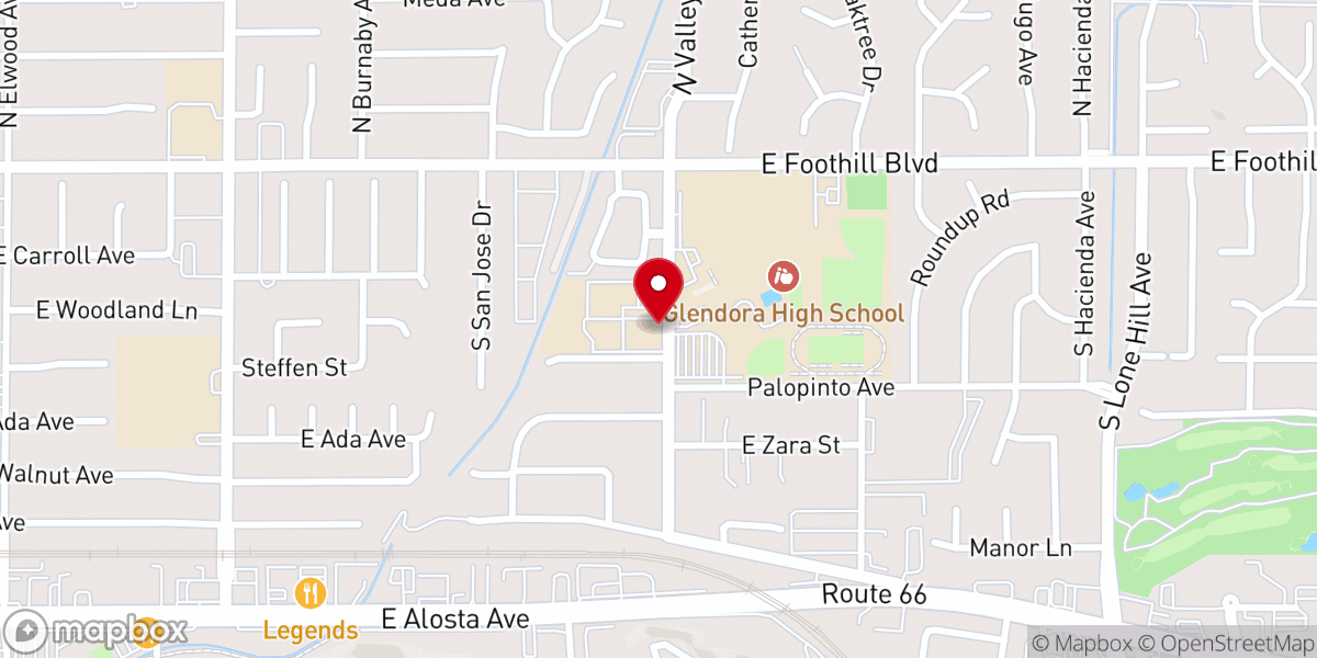 Map showing location of St. Dorothy Catholic Church