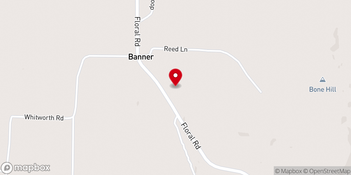 Map showing location of Banner Faith Full Gospel Church