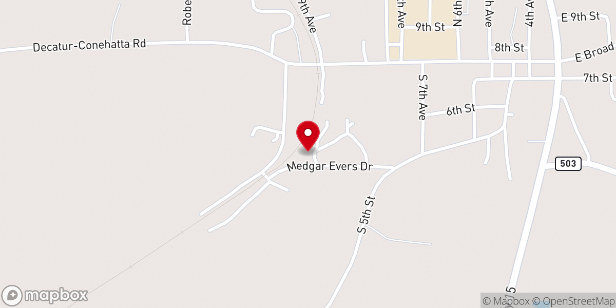 Map showing location of Murry Chapel Church Of God In Christ