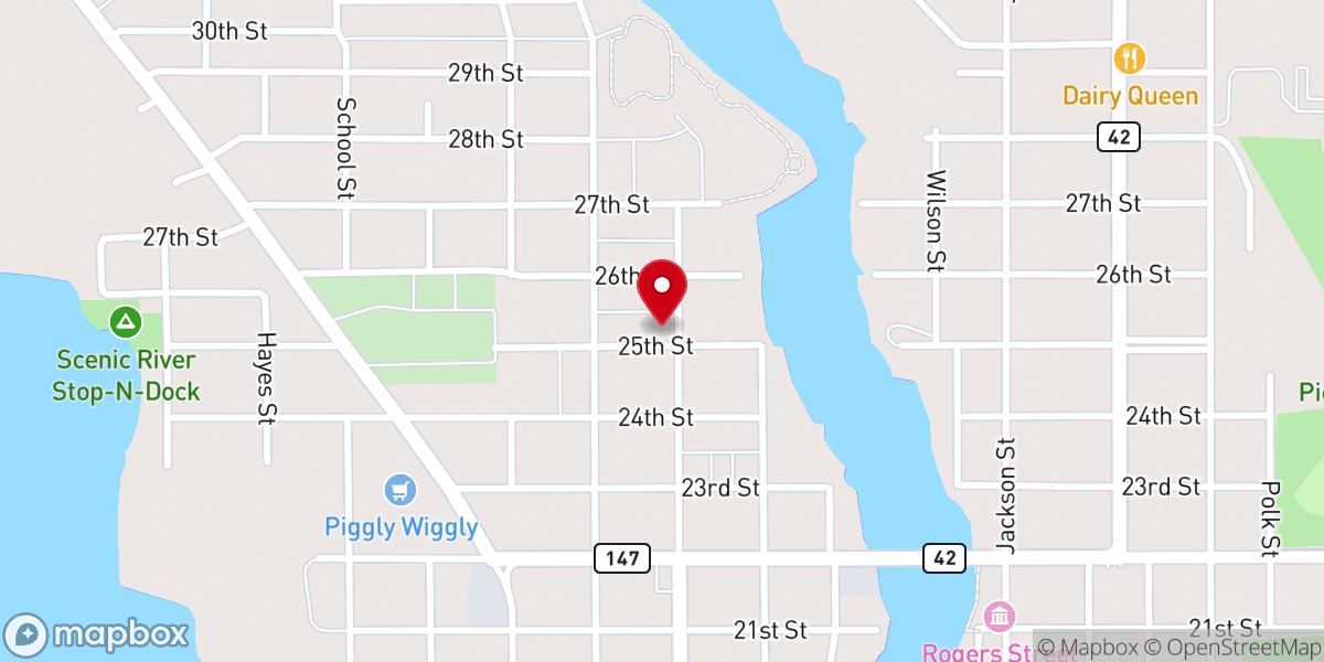 Map showing location of Cornerstone Hmong Alliance Church