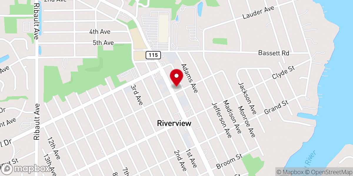 Map showing location of Cathedral of Deliverance