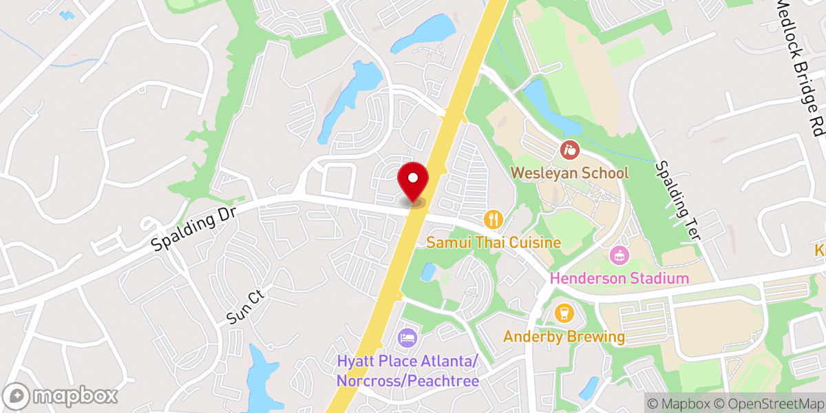 Map showing location of Georgia United Methodist Foundation Inc