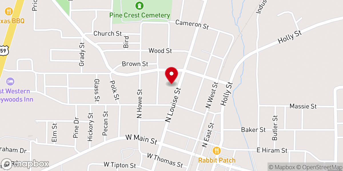 Map showing location of St Catherine of Siena Catholic Church