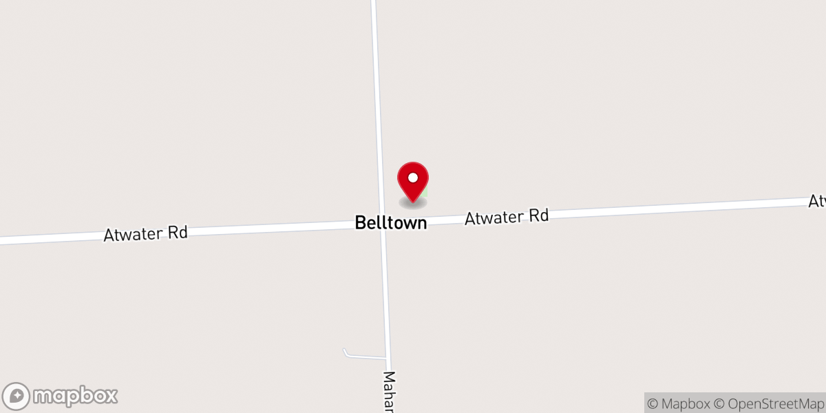 Map showing location of Bethel Independent Baptist Church