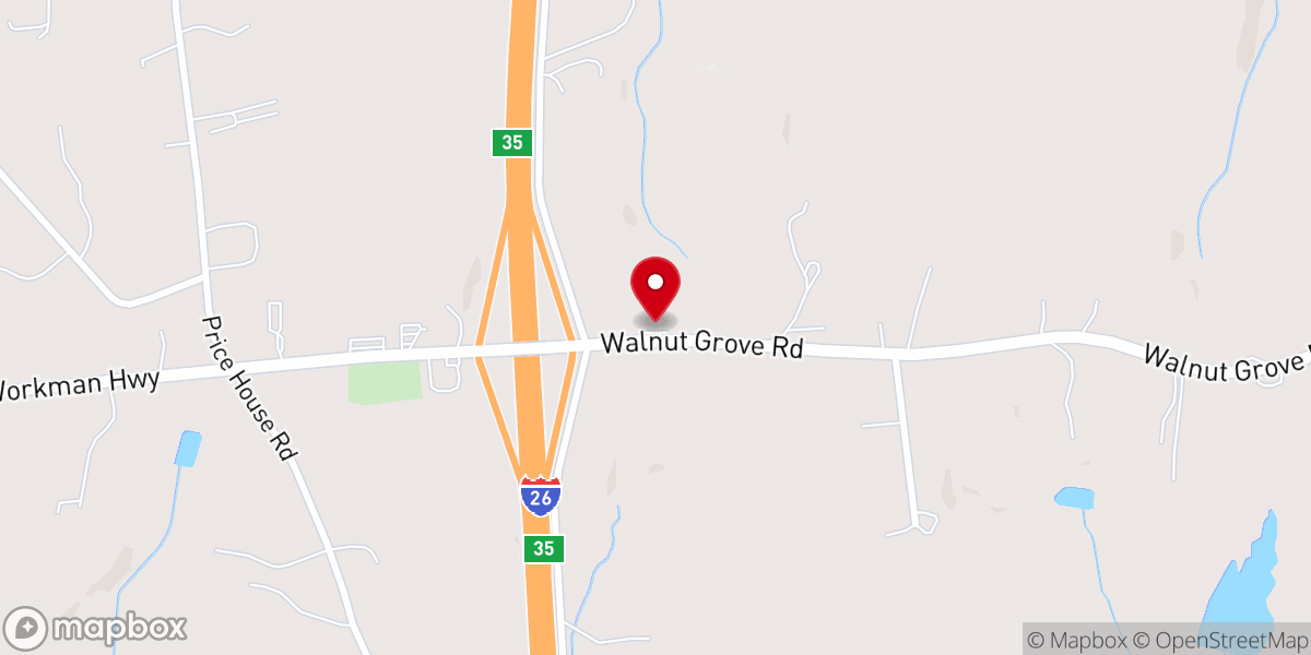 Map showing location of Mount Alexander Baptist Church