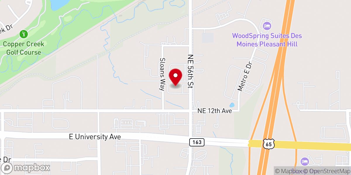 Map showing location of Assembly Hall