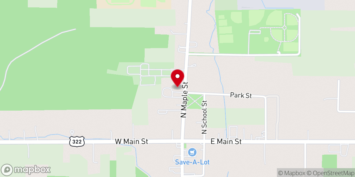 Map showing location of St Mary Church