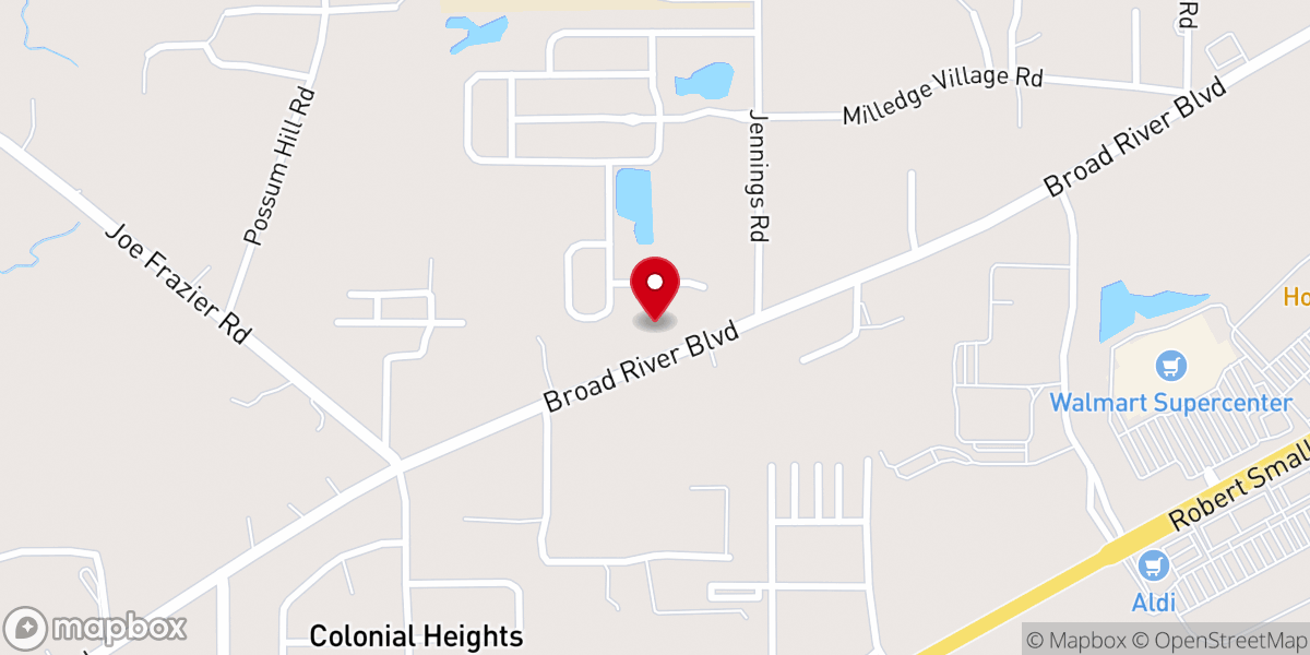 Map showing location of Jericho AME Church