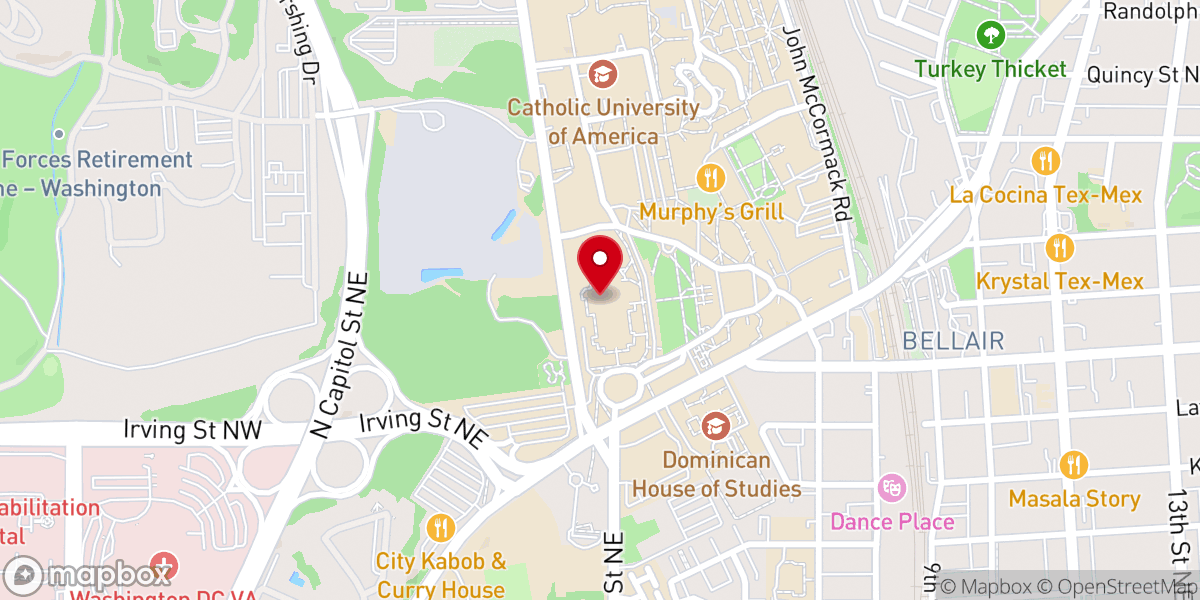 Map showing location of Our Mother of Africa Chapel