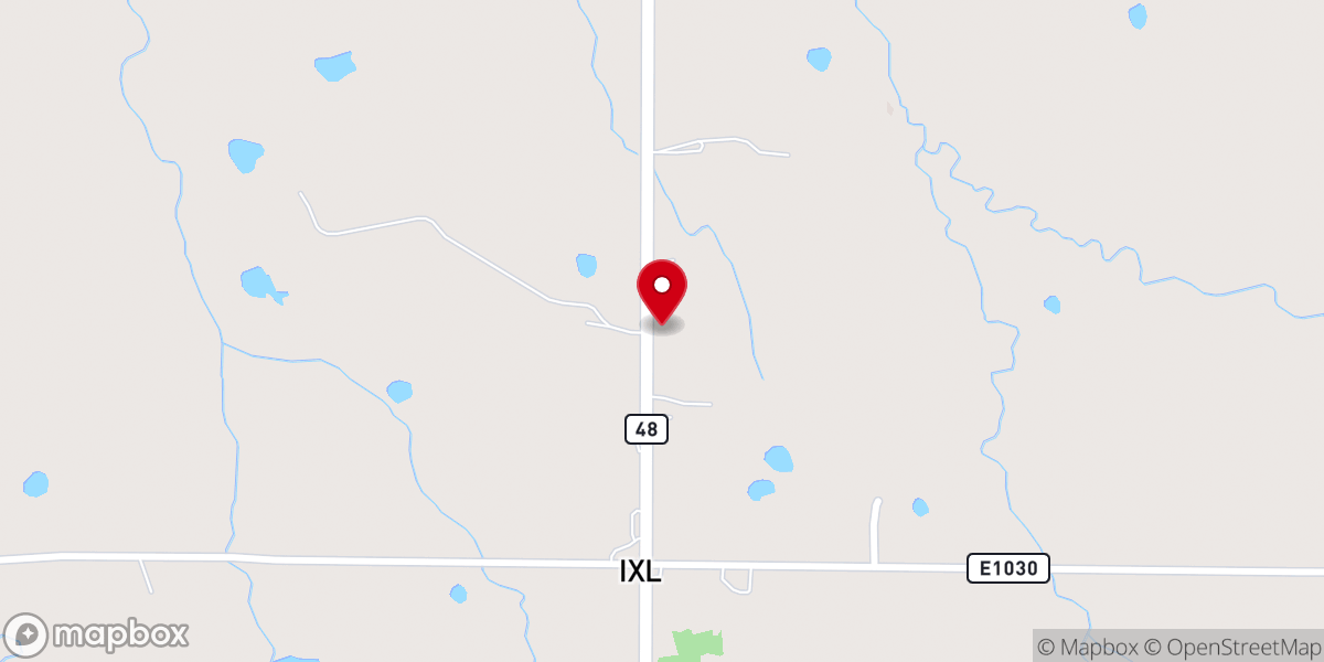 Map showing location of Pleasant Hill Church