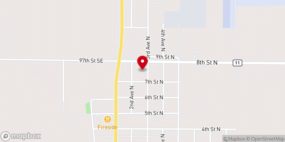 Map showing location of Christ the King Lutheran Church