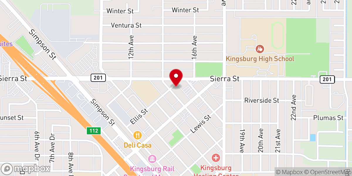 Map showing location of New Life Ministries - Church of God