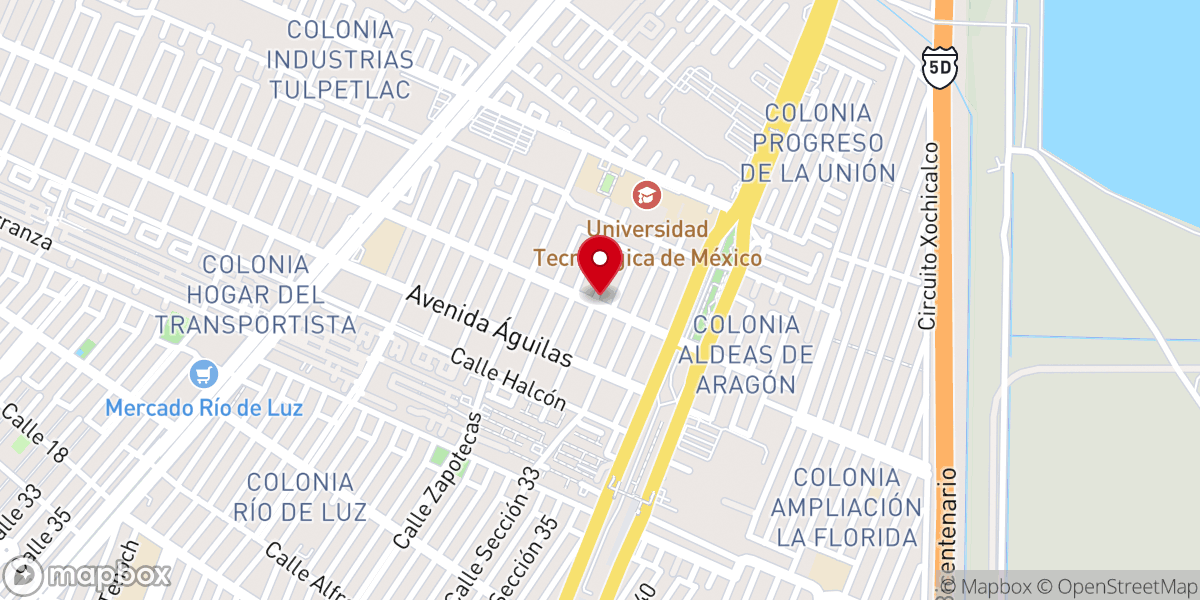 Map showing location of Parroquia Ntra. Sra. de Gpe. Reina de las Naciones