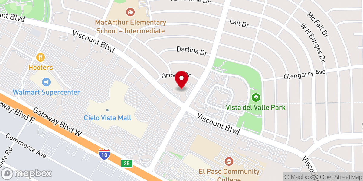 Map showing location of Templo Cristiano El Cordero De Dios