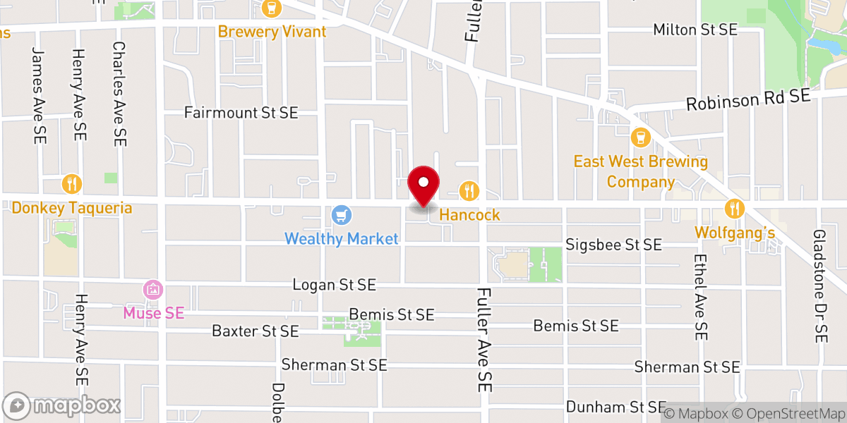 Map showing location of Ascension Church