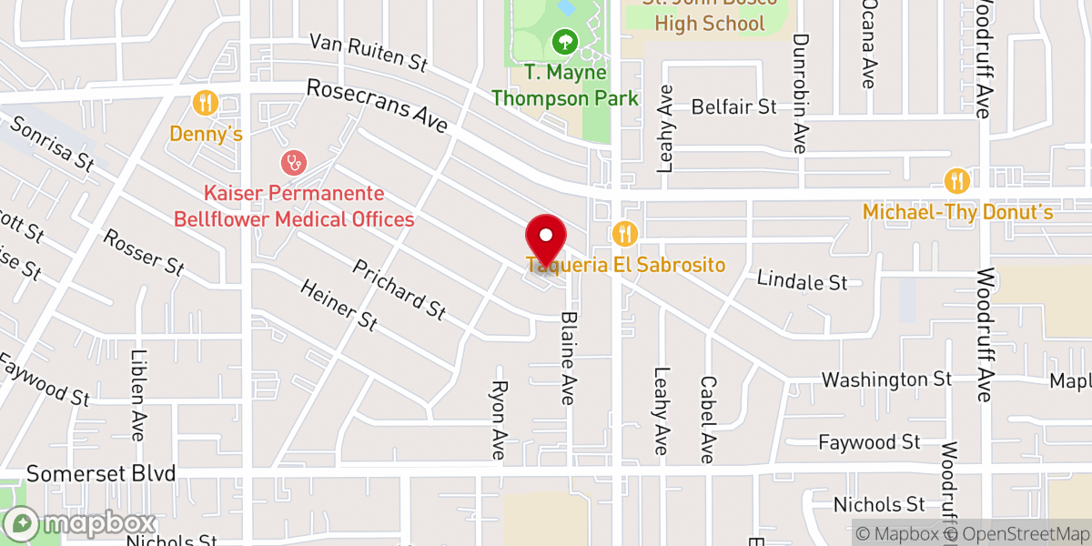 Map showing location of Holy Redeemer Lutheran Church