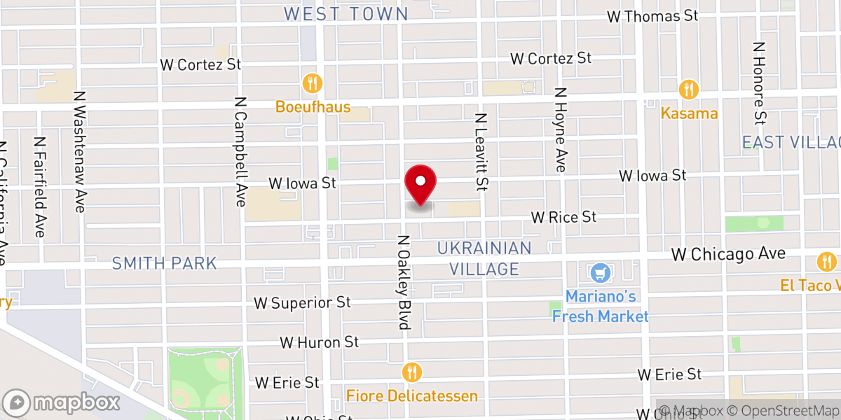 Map showing location of St Nicholas Ukrainian Catholic Cathedral